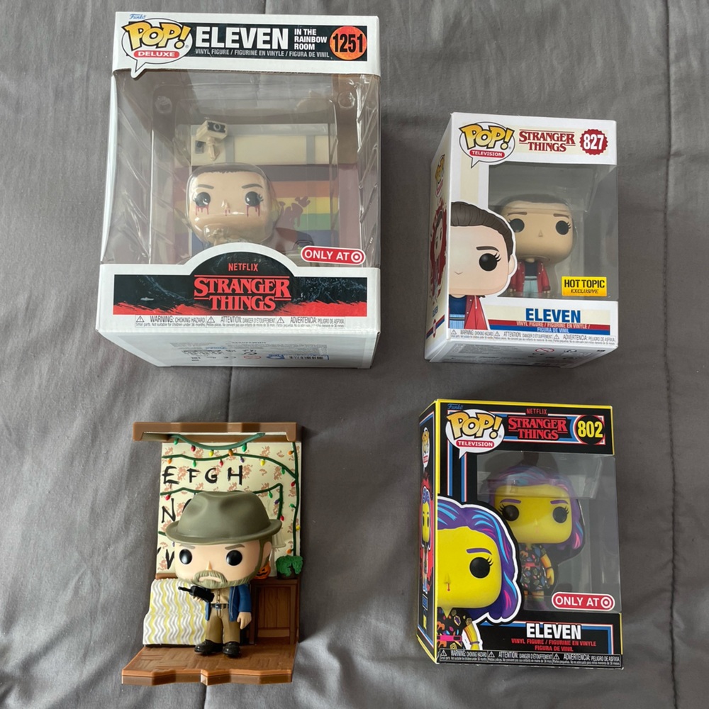 Lot of 4 Stranger Things Funko Pops